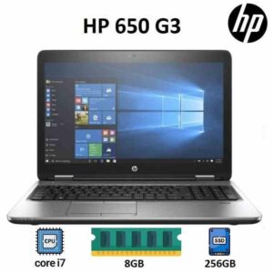 لپ تاپ استوک HP 650 G3 15.6"/i7HQ/7th/8G/256SSD