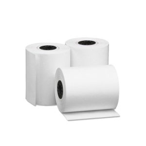 رول کاغذ پرینتر حرارتی عرض 8 سانت 40 یارد (کارتن 48تایی) چاپ مشکی